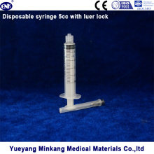 3 Parts Medical Disposable Sterile Syringe 5ml (luer lock)